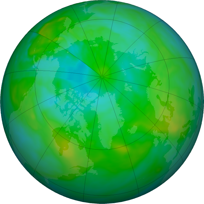 Arctic ozone map for 26 July 2023